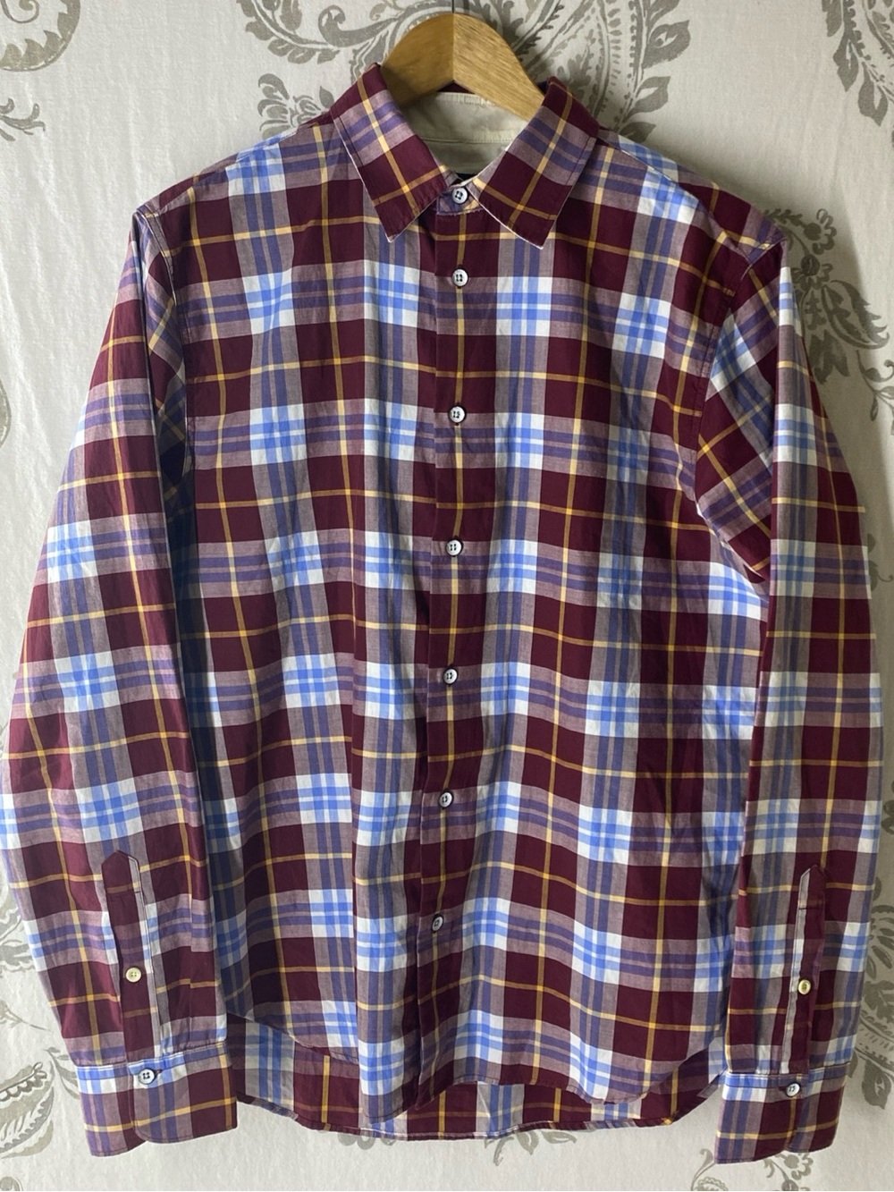 rag & bone New York Plaid shirt Cotton Button Up long sleeve